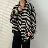 Camisa de manga larga de otoño estilo americano para hombre, moderna y genial estilo coreano, estilo nicho de Hong Kong, camisa floral de corte holgado, disponible para dropshipping