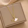 Colar transfronteiriço novo em aço titânio joia feminina moda personalidade simples venda quente joia de corrente para clavícula feminina colar criativo