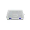 Caja de Plástico Rectangular Transparente Vacía Caja de Empaque para Accesorios de Componentes Digitales Caja de Exhibición de Muestras Caja de Almacenamiento para Herramientas de Ferretería