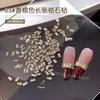 Tira longa prateada deslumbrante 5A com zircônia cúbica, strass para nail art novo estilo 2026, mini strass de base plana, decorações para unhas corte Hua Zi K9