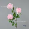 3 Rosas em Chamas Adereços de Fotografia Únicos Exibição Doméstica Decoração de Lobby de Hotel Layout de Vitrine de Shopping