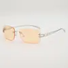 Estilo Nuevo Europeo y Americano Sin Marco Borde Cortado Cuadrado Estrella Decoración Tendencia Versátil Fiesta Fiesta Chica Caliente Usa Sombrilla Gafas de Sol