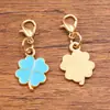 Accesorios de joyería de aleación multicolor y multiestilo, dijes colgantes de esmalte dorado KC, colgantes de flor, corazón, pentagrama y chile