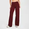 Calça Yoga Reta Transfronteiriça Dfyne Feminina Cintura Alta Sensação Nua Levanta Bumbum Solta Emagrecedora Esportiva Leggings de Yoga para Exterior