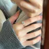 Anillo Dulce de Estrella Azul para Mujer, Sencillo, Moderno, Individualista, Banda Abierta Ajustable, Versátil para Apilar, Anillo para Dedo Índice de Celebridad de Internet