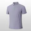 Camisa Polo de Hombre para Exteriores de Secado Rápido Manga Corta Sensación de Hielo Transpirable Anti-Mosquitos Antibacteriana que Absorbe la Humedad Logo Personalizado Verano