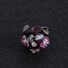 Cuentas de flor de ciruelo de nueve ojos de estilo japonés, horquilla de estilo antiguo, fabricación de joyas, cuentas sueltas de esmalte de colores DIY, accesorios al por mayor