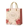Sacolas de presente coloridas, tamanho pequeno, adequadas para presentes de estudantes, com alças, material espesso, ecológicas, disponíveis em várias cores, para embalagem de casamento, em estoque
