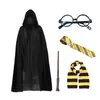 Serie Hp Vaso de Corbata Varita Mágica Set Gafas Mismo Personaje de Película Actuación Halloween Capa de Bruja Capa