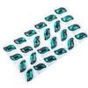 Cristal Weichen cosido a mano taladro fondo plano doble agujero hebilla plana de cristal en forma de S accesorios de ropa vestido de novia vestido de bricolaje