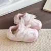 Zapatillas de princesa para niñas de 3 a 6 años, estilo primavera y otoño, con lazo, purpurina fina, suela suave, zapatos casuales transpirables, zapatillas Forrest Gump para niños