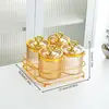 Juego de Frascos para Especias Caja de Condimentos Combinada Salero Doméstico de Cocina Botella de Condimentos Caja de Almacenamiento Azucarero Arte de Hierro