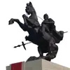 Fabricante Fundición Cuadrado 3 4 5m Figura de Equitación Estatua de Cobre Adorno General Antiguo Figura de Equitación Escultura de Cobre