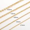 Venta Caliente Transfronteriza Cadena de Perlas Redondas de Acero Inoxidable 304 Cadena BL de Acero Titanio DIY Ropa Zapato Bolso Cadena a Juego Cadena de Joyería