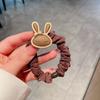 Anillo para el cabello femenino estilo coreano 2022, nuevo anillo para el cabello con forma de conejo de amor, cuerda para la cabeza, banda elástica alta para la cabeza, accesorios para el cabello