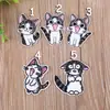 Parche de Etiqueta Estampada Bordada para Computadora de Boutique Adhesivo de Tela Animalitos Lindos MengMeng Decoración para Ropa Reparación de Agujeros Pegamento Trasero