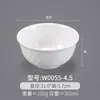 Tazones Pequeños de Melamina, Paquete de 10, Tazones de Arroz para Comida Rápida Imitación Porcelana, Tazones Blancos de Plástico para Sopa Comerciales, Tazones para Gachas, Tazones para Salsas de Restaurante Hot Pot