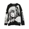 MY44023 Roupa Feminina Atacado Outono e Inverno Novo Estilo Suéter com Gola Redonda Top de Malha Solto Camada Base Jaqueta