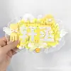 Etiquetas de Torcida com Caracteres Duplos Cp Conjunto de 28 Peças DIY Artesanal Criativo Reflexivo Enfeites Pendurados Tecido Não Tecido Produtos Acabados Fofos Designs de Celebridades