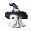 Chapéu Mágico de Halloween Fantasma Pequeno Enfeites de Resina Rosto de Fantasma Engraçado Adereços para Festa de Feriado Enfeites de Mesa