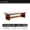Banqueta moderna minimalista para el pie de la cama, banco largo de moda para la entrada de la sala de estar, banco simple de madera clara para cambiarse los zapatos