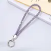 Lanyard de Lujo para Teléfono Llavero de Diamantes Completos Colgante Cadena para Bolso Accesorio DIY Correa de Muñeca Corta Anti-Pérdida
