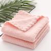 Fleece de coral de alta densidade, quadrado pequeno, borda lisa cortada, macio, absorvente, toalha pequena, toalha de cozinha, pano de limpeza, atacado
