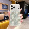 Suministro Exclusivo Transfronterizo de Patrón de Azulejo Floral Retro Funda Suave de Cobertura Total 18Pro Funda para Teléfono de Silicona Líquida Verdadera Iphone17