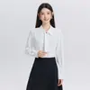 Venta al por mayor transfronteriza de atuendos profesionales rosas nuevos de primavera y otoño: camisas de manga larga y conjunto de dos piezas de moda para mujer con camisa y falda