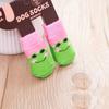 Producto Nuevo Transfronterizo Calcetines para Mascotas Cubrepies Antideslizantes para Gatos, Perros, Perros Pequeños y Medianos, Zapatos Teddy Pomeranian, Decoración para Perros
