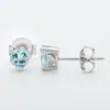 Aretes de Diamante Amarillo Diamante de Alto Carbono [Liquidación Envío Gratis] Sencillos Ins Cuadrado de Princesa 6*6mm Aretes Corte Flor de Hielo Plata S925