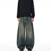 2026 Nuevos Jeans Clásicos Americanos Lavados Ojo de Gato Corte Curvo para Hombres y Mujeres, Pantalones Largos Vintage de Corte Holgado