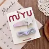 Pin BB para niña de color plateado estilo coreano con lazo dulce, pinza para el pelo versátil para niños de cuero dulce y genial, pasador lateral para niñas