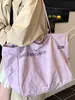 Bolsa Tote Nova Verão 2025 Estilo Coreano Nicho Bolsa Grande de Lona para Mulheres Bolsa de Mão Ombro Nicho Ins