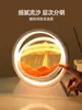 Adorno Creativo de Reloj de Arena con Pintura de Arena Movediza para Sala de Estar, Mueble de TV, Aparador de Vinos, Decoración del Hogar de Lujo Ligero, Regalo para Escritorio de Oficina
