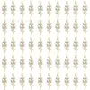 Centro de mesa flotante con rama dorada simulada Relleno Decoración de lugar de cena de bodas Flor de plástico