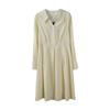 Inno Talla Grande Vestido Camisero para Mujer con Aspecto Adelgazante de Cintura Otoño Nuevo Falda Midi 321660