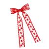 Horquilla de lazo con flores de encaje para mujer, horquilla para la parte posterior de la cabeza con temperamento francés, sencilla, combina con todo, joyería para el cabello rojo de red