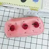 Estojo de Lápis Fofo de Bolo de Cereja de Pelúcia, Bolsa de Papelaria Estudantil Moderna e Esteticamente Agradável, Necessaire Feminina, Bolsa de Armazenamento