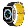 Adecuado para Apple Iwatchs10Se Sports Marine Silicona S11 Bloques de Color Hebilla de Pin de Doble Hebilla Correa de Reloj 9Ultra