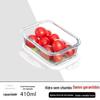 Lancheira de vidro com aquecimento de micro-ondas de alto teor de borosilicato, geladeira, tigela fresca com tampa, caixa selada, lancheira Bento para estudantes