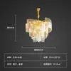 Lustre de sala de estar de luxo leve para villa, luminária de cristal galvanizado estilo francês, iluminação moderna simples e elegante de alto padrão para quarto principal, sala de jantar