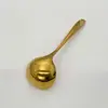 Colher de Sopa de Aço Inoxidável 304 Colher Coreana de Cabeça Grande Colher de Sopa e Mingau com Cabo Longo para Casa Restaurante Colher para Panela Quente de Cozinha