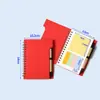 Amazon Paquete de 15 Cuadernos Espirales de Bobina Media Corte, Notas Adhesivas Desprendibles, Cuadernos Combinados, Cuadernos de Bolsillo Portátiles
