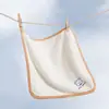 Toalla de Mano para Bebé de Guardería de Coral Fleece, Impermeable y Resistente a la Suciedad, Se Puede Colgar, Diseño de Dibujos Animados para Niños, Se Puede Imprimir el Nombre