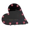 Pinza de Agarre de Cristal Rosa Amor Ácido Acético Coreano Luz Super Flash Lujo Elegante Letra Francesa Pinza Pequeña de Tiburón Semirrecogido Adorno para el Cabello