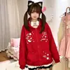 Me encanta muchísimo, Chaqueta con Capucha de Terciopelo para Otoño e Invierno, Ropa Exterior Impresa Estilo Ins Sencillo Gatito para Mujer