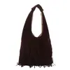 Bolso Bohemio con Borlas Retro para Vacaciones para Mujer, Bolso Tote Nuevo de Gran Capacidad, Bolso de Hombro de Moda de Gama Alta