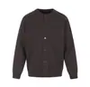 Yidao Vintage Otoño 2026 Nuevas Llegadas Japonés Color Sólido Cuello Redondo Botón Cardigan de Punto Estilo Minimalista para Hombre Suéter de Oficina