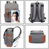 Comercio Exterior Nueva Mochila para Computadora de Gran Capacidad Bolsa de Lona para Viaje al Aire Libre Mochila Personalizada de Moda Retro para Hombres y Mujeres